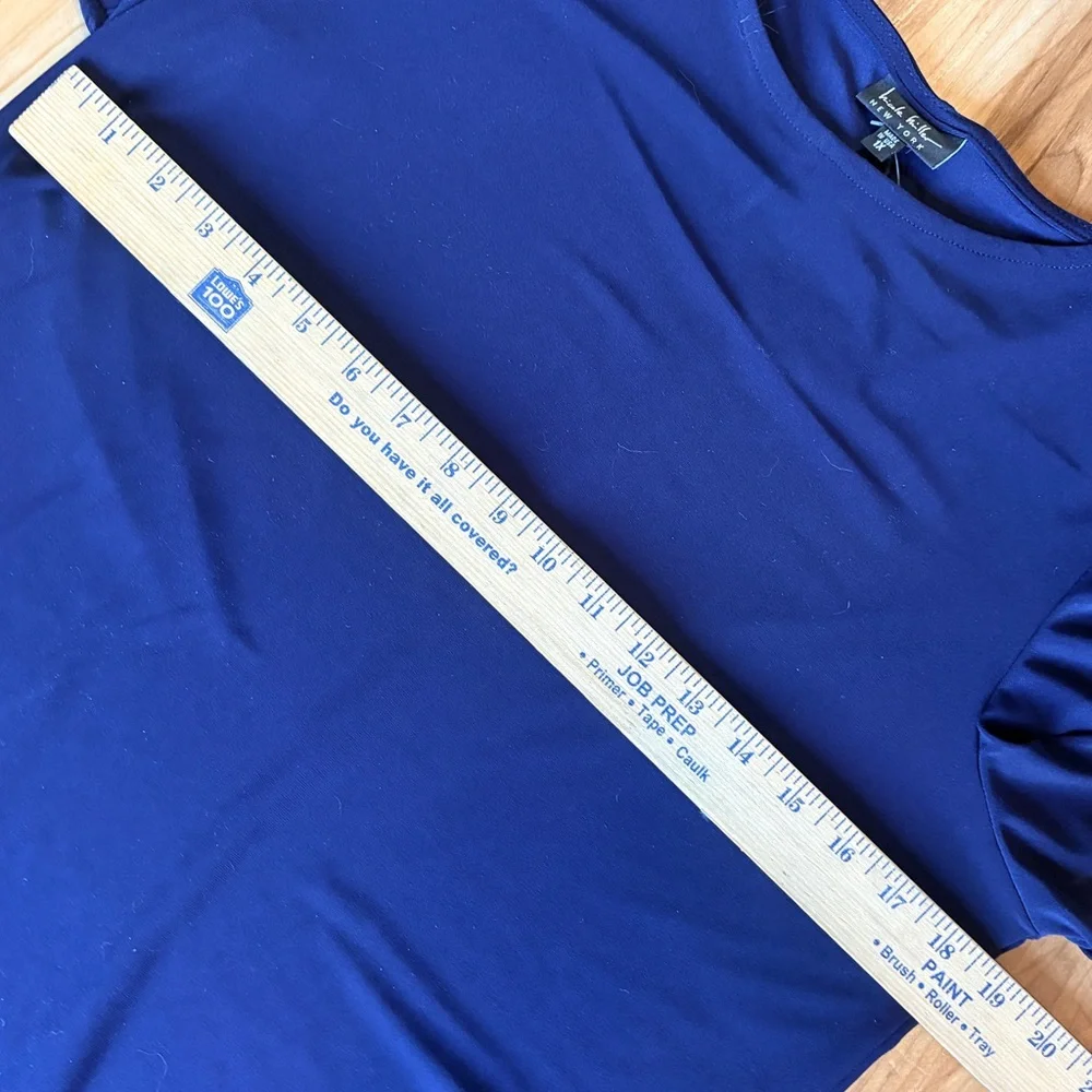 Nicole Miller Navy Blue Midi Dress NWT 1X - Picture 7 of 8